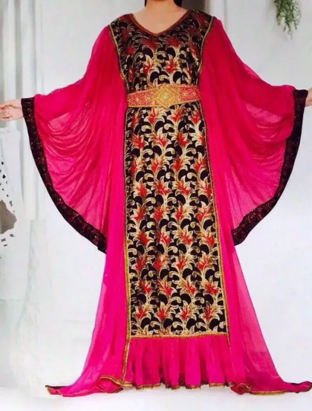 Picture of Radhe Designer Multicolor Georgette Kaftan Dress for Women - F3733