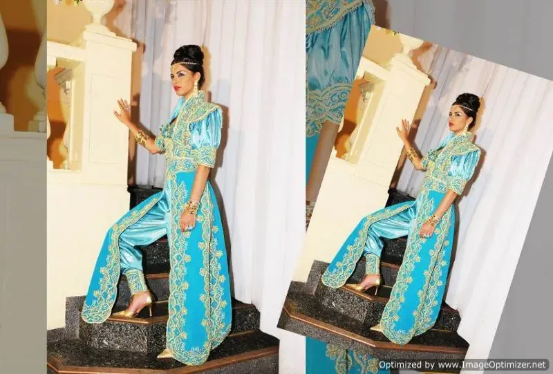 Picture of Radhe Designer Multicolor Georgette Kaftan Dress for Women - F9129