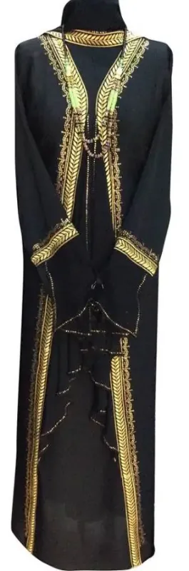 Picture of Radhe Designer Yellow Georgette Kaftan Dress for Women - F9168