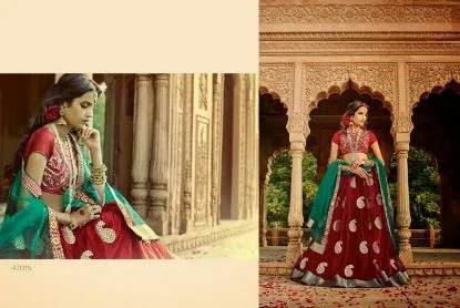 Picture of wedding girls wear bollywood design lehenga choli skir,