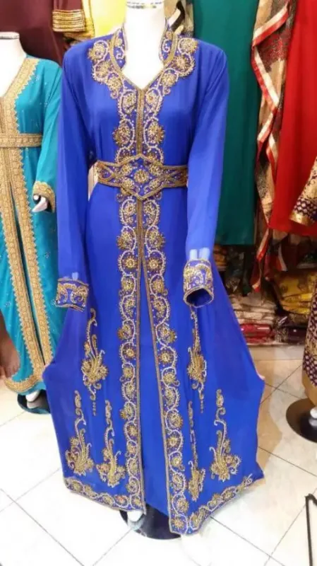 Picture of Radhe Designer Multicolor Georgette Kaftan Dress for Women - F3921