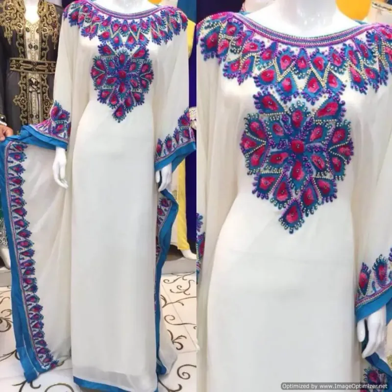 Picture of Radhe Designer Blue Georgette Kaftan Dress for Women - F2219