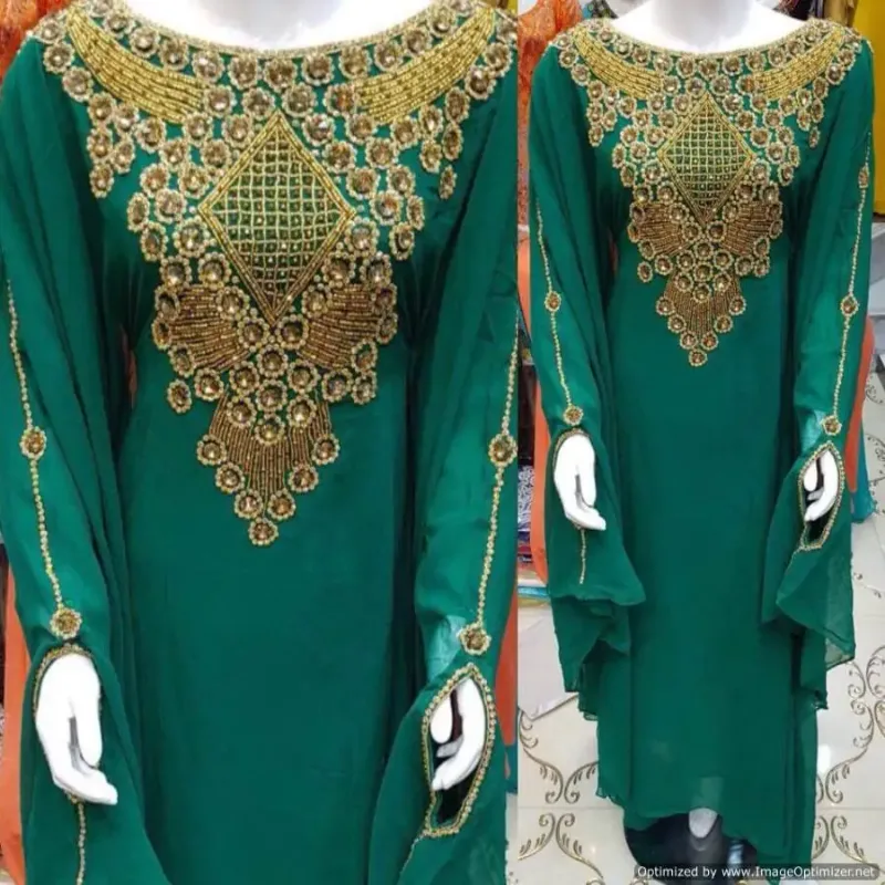 Picture of Radhe Designer Black Georgette Kaftan Dress for Women - F2224