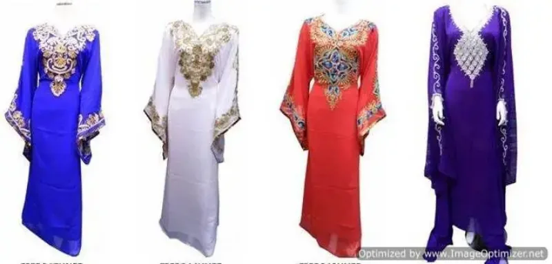 Picture of Radhe Designer Blue Georgette Kaftan Dress for Women - F10231