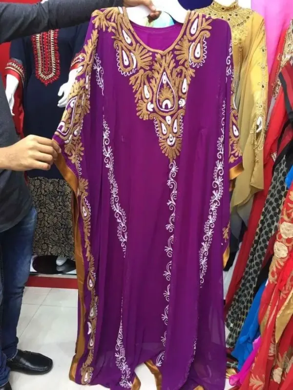 Picture of Radhe Designer Black Georgette Kaftan Dress for Women - F1849