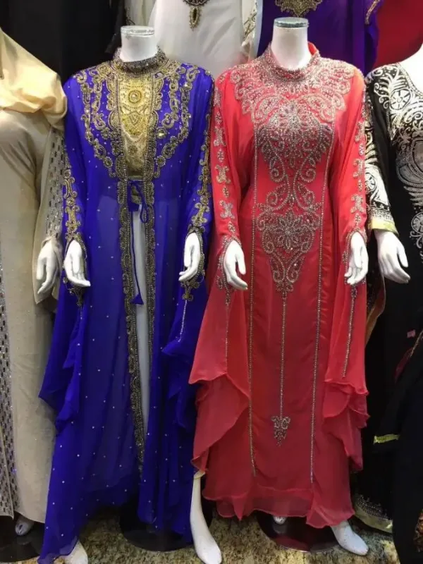 Picture of Radhe Designer Purple Georgette Kaftan Dress for Women - F1836