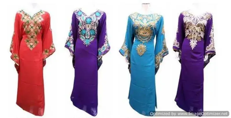 Picture of Radhe Designer Purple Georgette Kaftan Dress for Women - F10223