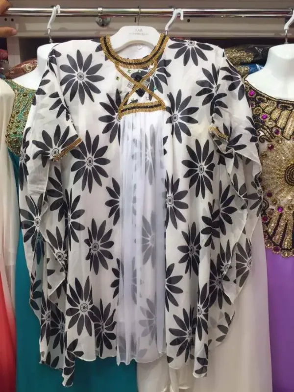 Picture of Radhe Designer Multicolor Georgette Kaftan Dress for Women - F1958