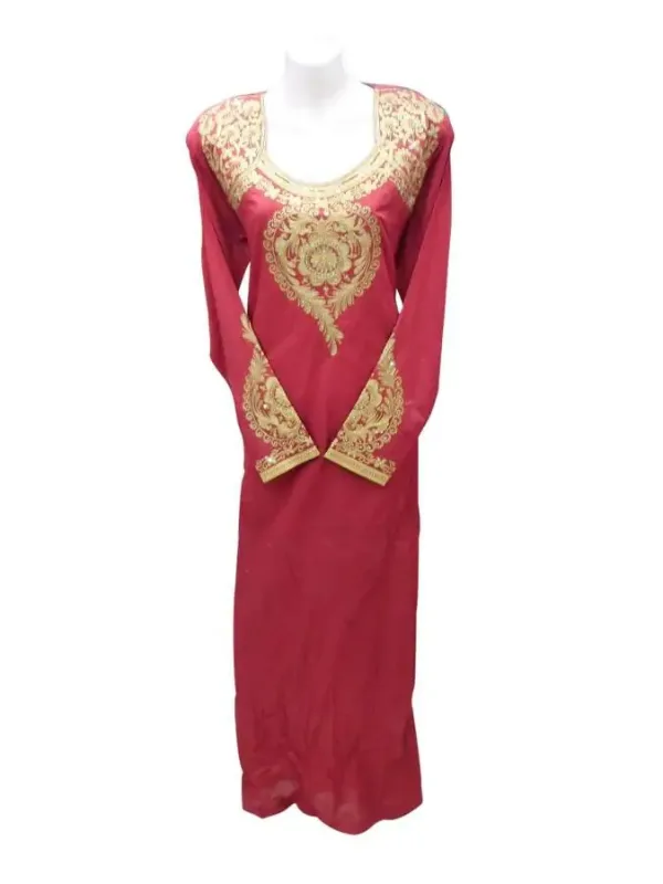 Picture of Multi Color Georgette Kaftan Dress for Women - Look 7645