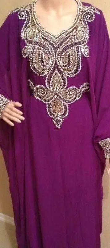 Picture of Radhe Designer Multicolor Georgette Kaftan Dress for Women - F7989