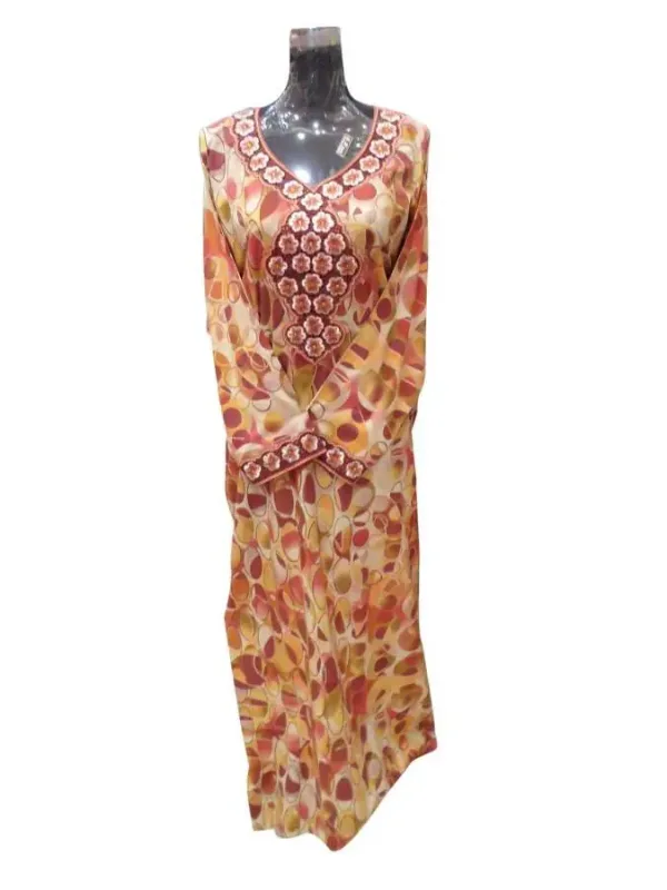 Picture of Multi Color Georgette Kaftan Dress for Women - Look 7651
