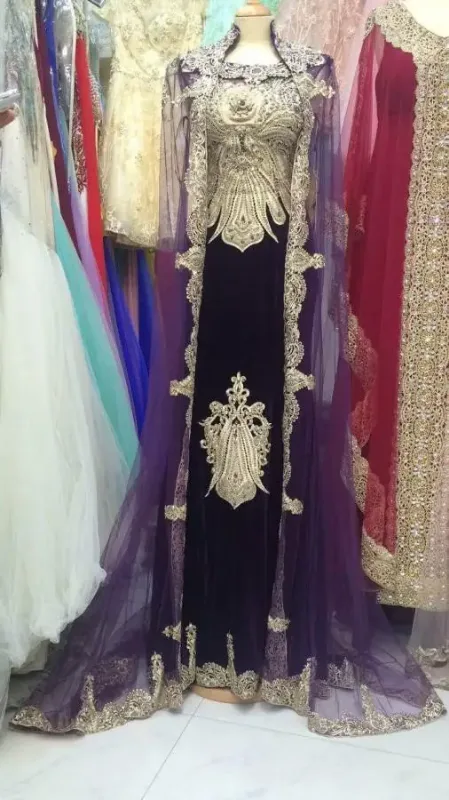 Picture of Radhe Designer Multicolor Georgette Kaftan Dress for Women - F10277