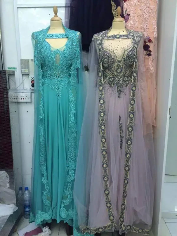 Picture of Radhe Designer Blue Georgette Kaftan Dress for Women - F10265