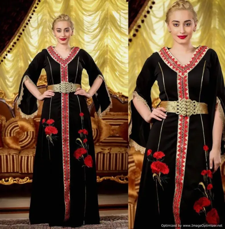 Picture of Radhe Designer Pink Cotton Kaftan Dress for Women - F1935