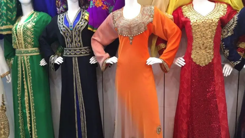 Picture of Radhe Designer Multicolor Chiffon Kaftan Dress for Women - F1823