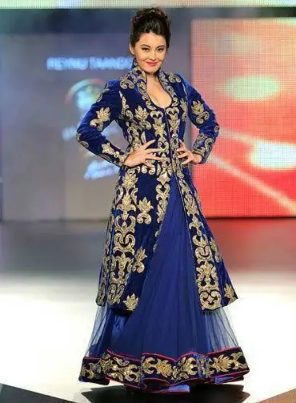 Picture of Radhe Designer Multicolor Georgette Kaftan Dress for Women - F5643