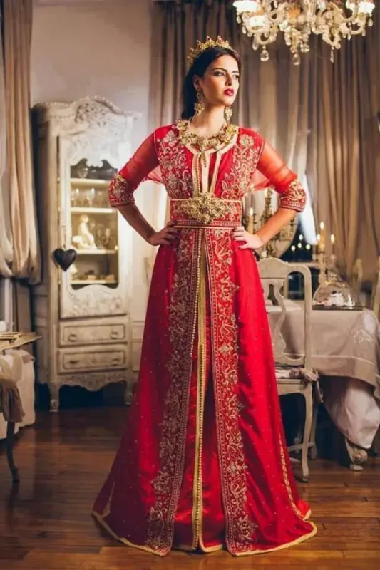 Picture of Radhe Designer Yellow Georgette Kaftan Dress for Women - F7789