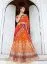 Picture of yellow floral embroidered lehenga with ivory shoulder ,