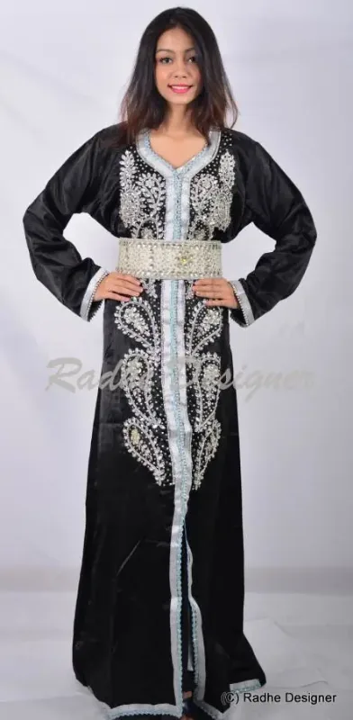 Picture of Radhe Designer Multicolor Georgette Kaftan Dress for Women - Y626