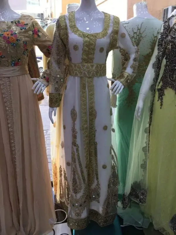 Picture of Radhe Designer Yellow Georgette Kaftan Dress for Women - F10454