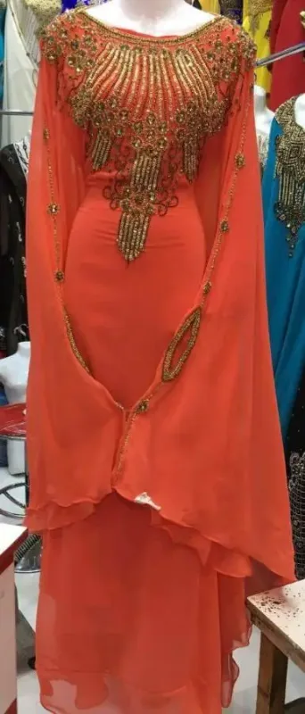 Picture of Radhe Designer Multicolor Georgette Kaftan Dress for Women - F5566