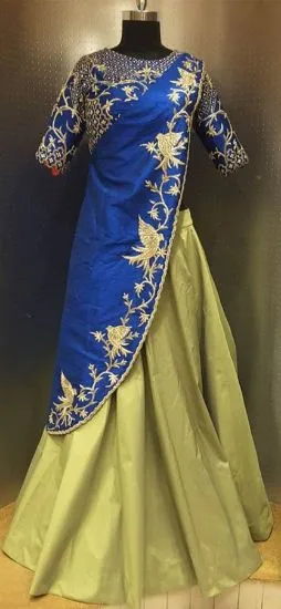 Picture of bridal lehenga in delhi,lehenga choli modest maxi gown 