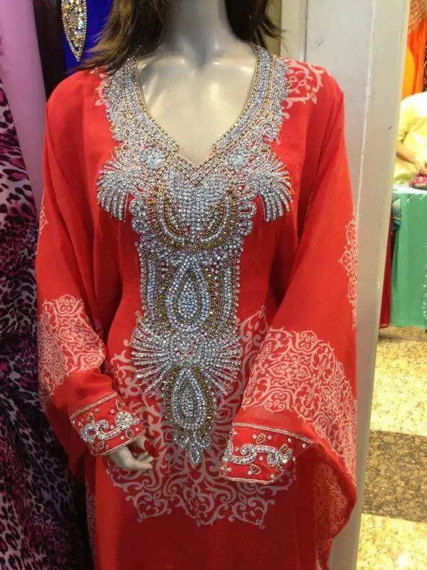 Picture of Radhe Designer Multicolor Georgette Kaftan Dress for Women - F4660