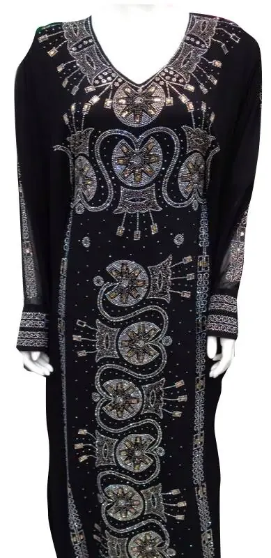 Picture of Radhe Designer White Georgette Kaftan Dress for Women - F9952