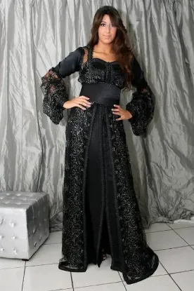 Picture of get this computer embroidery lace design maghrib dress 