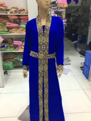 Picture of get this computer embroidery lace design maghrib dress,