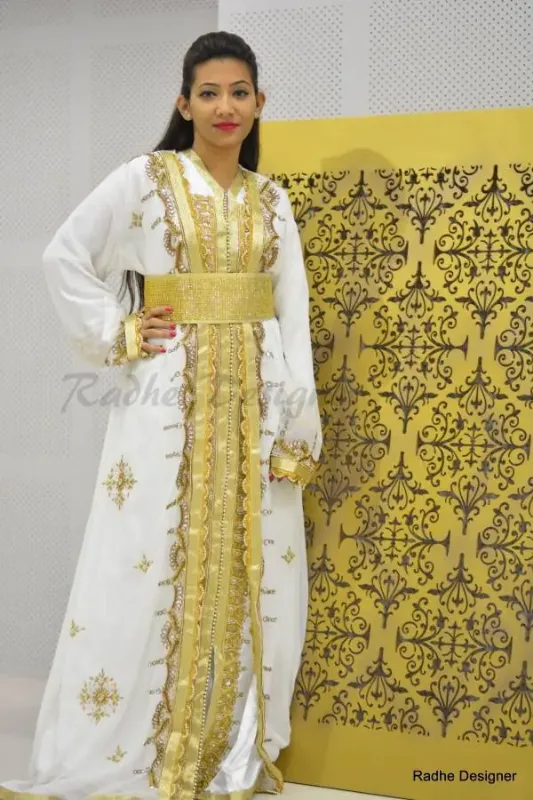 Picture of Radhe Designer Black Georgette Kaftan Dress for Women - Y549