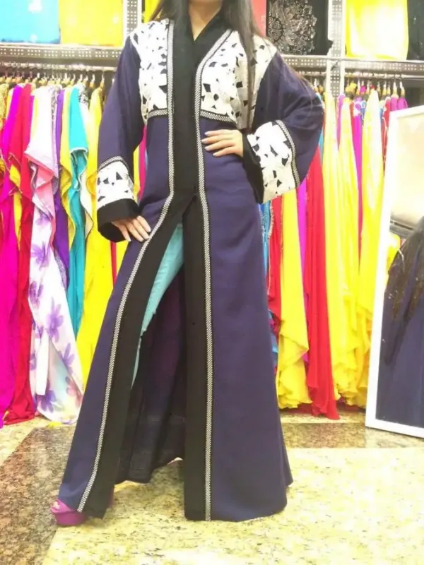 Picture of Radhe Designer Purple Georgette Kaftan Dress for Women - F1513