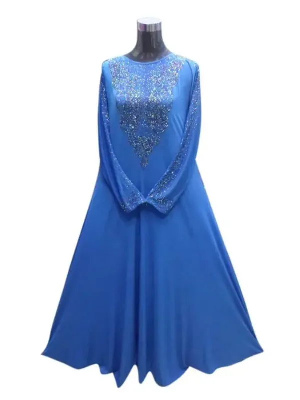 Picture of Black Georgette Kaftan Dress for Women - Look 7769