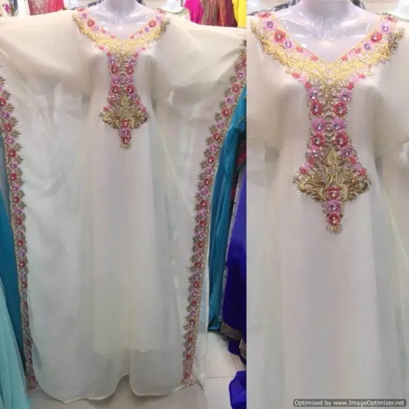 Picture of Radhe Designer Multicolor Georgette Kaftan Dress for Women - F2301