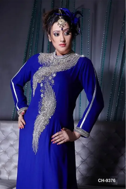 Picture of Radhe Designer Multicolor Georgette Kaftan Dress for Women - F6635