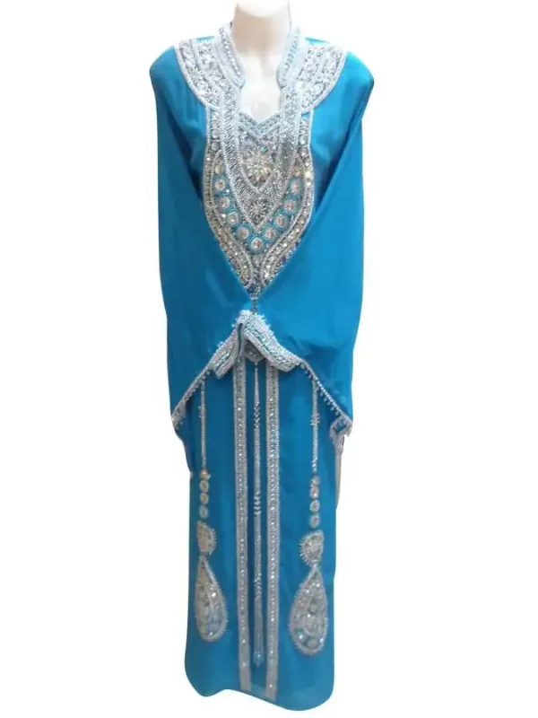 Picture of Radhe Designer Gray Georgette Kaftan Dress for Women - F3809