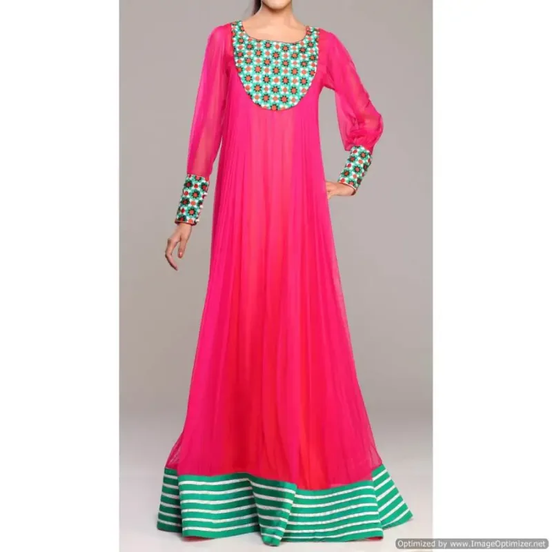 Picture of Radhe Designer Blue Georgette Kaftan Dress for Women - F8450