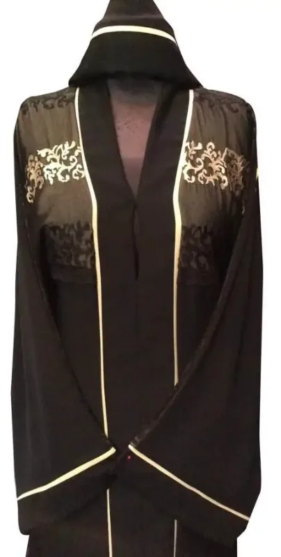 Picture of Radhe Designer Black Georgette Kaftan Dress for Women - F4873