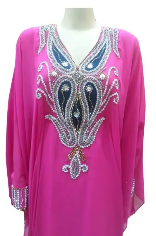 Picture of Radhe Designer Multicolor Georgette Kaftan Dress for Women - F4748