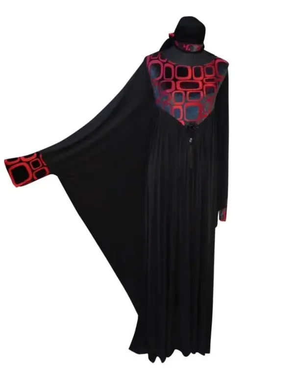 Picture of White Georgette Kaftan Dress for Women - Look 7856