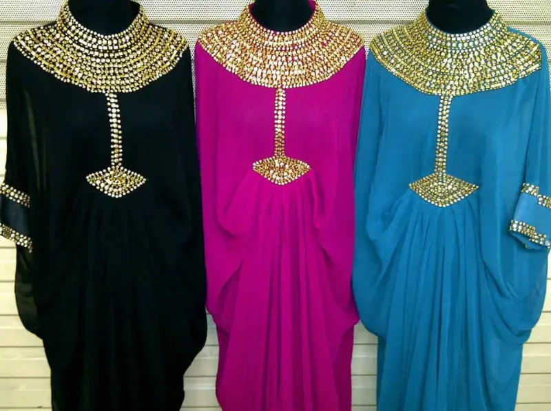 Picture of Radhe Designer Multicolor Georgette Kaftan Dress for Women - F8033