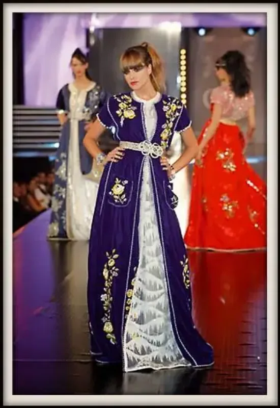 Picture of Pink Cotton Kaftan Dress for Women - Look 7864