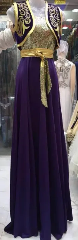 Picture of Radhe Designer Multicolor Silk Kaftan Dress for Women - F3955