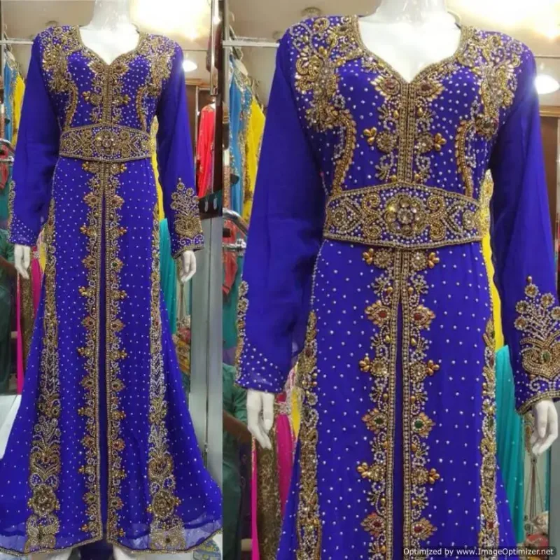 Picture of Radhe Designer Multicolor Georgette Kaftan Dress for Women - F2471