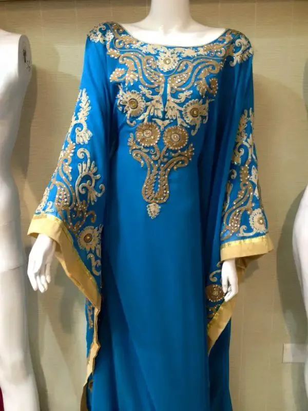 Picture of Radhe Designer Black Georgette Kaftan Dress for Women - F9308