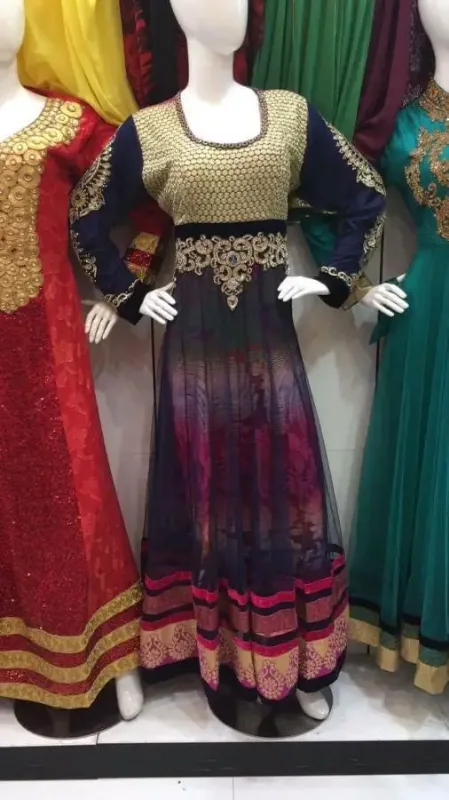 Picture of Radhe Designer Pink Cotton Kaftan Dress for Women - F6344