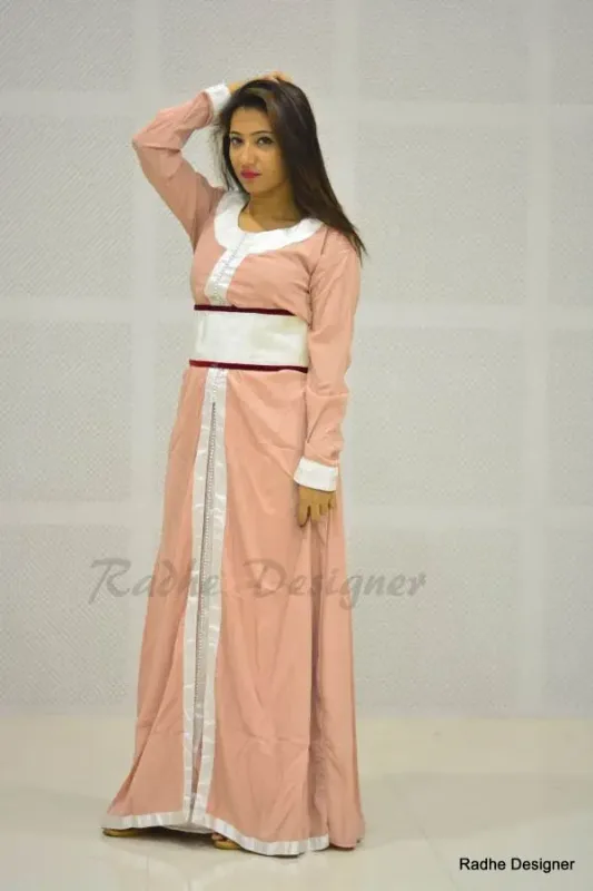 Picture of Radhe Designer Multicolor Georgette Kaftan Dress for Women - Y929