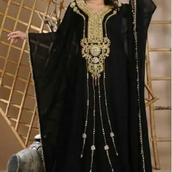 Picture of haute coutre khaleeji thobe for arabian women's ,abaya,