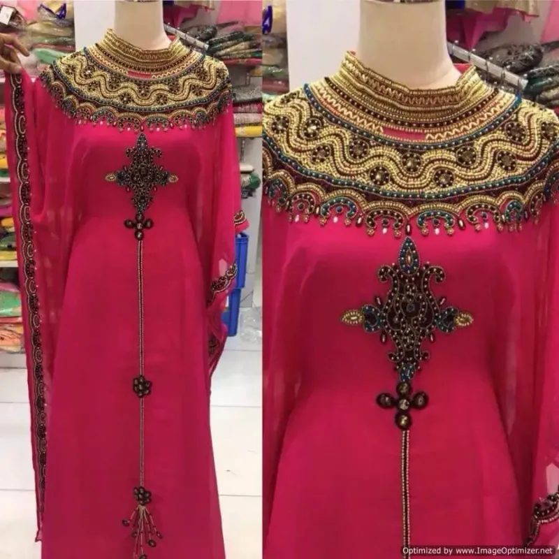 Picture of Radhe Designer Multicolor Georgette Kaftan Dress for Women - F2239