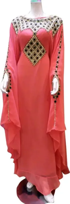 Picture of Radhe Designer Multicolor Georgette Kaftan Dress for Women - F2244